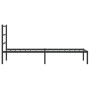 Bettgestell mit schwarzem Metallkopfteil 75x190 cm von , Betten und Lattenroste - Ref: Foro24-355355, Preis: 59,48 €, Rabatt: %