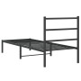 Bettgestell mit schwarzem Metallkopfteil 75x190 cm von , Betten und Lattenroste - Ref: Foro24-355355, Preis: 59,48 €, Rabatt: %