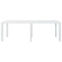 Weißer Gartentisch aus Kunststoff in Rattanoptik, 220 x 90 x 72 cm von vidaXL, Gartentische - Ref: Foro24-45607, Preis: 188,2...