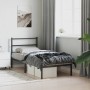 Estructura de cama con cabecero metal negro 90x190 cm de , Camas y somieres - Ref: Foro24-355357, Precio: 66,13 €, Descuento: %