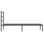Estructura de cama con cabecero metal negro 90x190 cm de , Camas y somieres - Ref: Foro24-355357, Precio: 66,13 €, Descuento: %