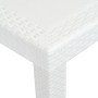 Weißer Gartentisch aus Kunststoff in Rattanoptik, 220 x 90 x 72 cm von vidaXL, Gartentische - Ref: Foro24-45607, Preis: 188,2...