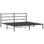 Bettgestell mit schwarzem Metallkopfteil 180x200 cm von , Betten und Lattenroste - Ref: Foro24-355369, Preis: 103,53 €, Rabat...
