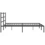 Bettgestell mit schwarzem Metallkopfteil 180x200 cm von , Betten und Lattenroste - Ref: Foro24-355369, Preis: 103,53 €, Rabat...