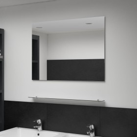 Wandspiegel mit Ablage aus gehärtetem Glas 80x60 cm von vidaXL, Spiegel - Ref: Foro24-249442, Preis: 49,53 €, Rabatt: %