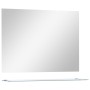 Wandspiegel mit Ablage aus gehärtetem Glas 80x60 cm von vidaXL, Spiegel - Ref: Foro24-249442, Preis: 49,53 €, Rabatt: %