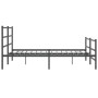 Bettgestell mit Kopfteil und Fußteil aus schwarzem Metall, 183 x 213 cm von , Betten und Lattenroste - Ref: Foro24-355388, Pr...