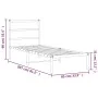 Estructura de cama de metal con cabecero blanco 80x200 cm de , Camas y somieres - Ref: Foro24-355405, Precio: 57,98 €, Descue...