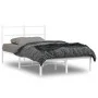 Bettgestell aus Metall mit weißem Kopfteil 120x190 cm von , Betten und Lattenroste - Ref: Foro24-355411, Preis: 86,95 €, Raba...