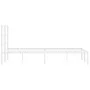 Bettgestell aus Metall mit weißem Kopfteil 120x190 cm von , Betten und Lattenroste - Ref: Foro24-355411, Preis: 86,95 €, Raba...