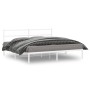 Bettgestell aus Metall mit weißem Kopfteil 180x200 cm von , Betten und Lattenroste - Ref: Foro24-355418, Preis: 98,59 €, Raba...