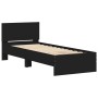 Schwarzes Holzwerkstoffbett mit Kopfteil 90x190 cm von , Betten und Lattenroste - Ref: Foro24-838653, Preis: 74,86 €, Rabatt: %