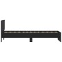 Schwarzes Holzwerkstoffbett mit Kopfteil 90x190 cm von , Betten und Lattenroste - Ref: Foro24-838653, Preis: 74,86 €, Rabatt: %