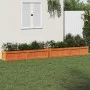 Outdoor planters 2 units solid pine wood brown wax by , Pots and planters - Ref: Foro24-837479, Price: 174,66 €, Discount: %
