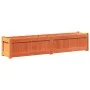 Outdoor planters 2 units solid pine wood brown wax by , Pots and planters - Ref: Foro24-837479, Price: 174,66 €, Discount: %