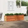 Outdoor planters 2 units solid pine wood brown wax by , Pots and planters - Ref: Foro24-837464, Price: 137,64 €, Discount: %