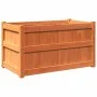 Outdoor planters 2 units solid pine wood brown wax by , Pots and planters - Ref: Foro24-837464, Price: 137,64 €, Discount: %