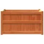 Outdoor planters 2 units solid pine wood brown wax by , Pots and planters - Ref: Foro24-837464, Price: 137,64 €, Discount: %