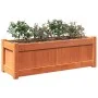 Jardinera exterior madera maciza pino marrón cera 90x31x31 cm de , Maceteros y jardineras - Ref: Foro24-837453, Precio: 55,81...