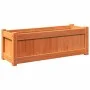 Jardinera exterior madera maciza pino marrón cera 90x31x31 cm de , Maceteros y jardineras - Ref: Foro24-837453, Precio: 55,81...