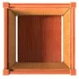 Pflanzgefäß aus massivem Kiefernholz für den Außenbereich wachsbraun 50x50x50 cm von , Töpfe und Pflanzgefäße - Ref: Foro24-8...