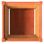 Pflanzgefäß aus massivem Kiefernholz für den Außenbereich wachsbraun 50x50x50 cm von , Töpfe und Pflanzgefäße - Ref: Foro24-8...