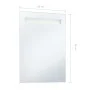 LED bathroom wall mirror 60x80 cm by vidaXL, Mirrors - Ref: Foro24-144709, Price: 69,50 €, Discount: %