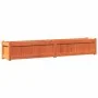Outdoor planter made of solid pine wood, brown wax finish, 180x31x31 cm. by , Pots and planters - Ref: Foro24-837498, Price: ...