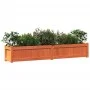 Outdoor planter made of solid pine wood, brown wax finish, 180x31x31 cm. by , Pots and planters - Ref: Foro24-837498, Price: ...