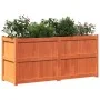Jardinera exterior madera maciza pino marrón cera 150x50x70 cm de , Maceteros y jardineras - Ref: Foro24-837491, Precio: 172,...