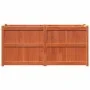 Pflanzgefäß aus massivem Kiefernholz für den Außenbereich wachsbraun 150x50x70 cm von , Töpfe und Pflanzgefäße - Ref: Foro24-...