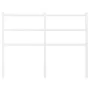 Cabecero de metal blanco 120 cm de , Cabeceros y pies de cama - Ref: Foro24-355445, Precio: 24,19 €, Descuento: %