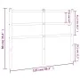 Cabecero de metal blanco 120 cm de , Cabeceros y pies de cama - Ref: Foro24-355445, Precio: 24,19 €, Descuento: %