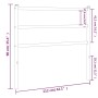 Kopfteil aus schwarzem Metall, 107 cm von , Kopf- und Fußteile - Ref: Foro24-355395, Preis: 21,67 €, Rabatt: %