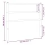 Kopfteil aus schwarzem Metall, 107 cm von , Kopf- und Fußteile - Ref: Foro24-355395, Preis: 21,39 €, Rabatt: %