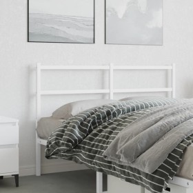 Kopfteil aus weißem Metall, 140 cm von , Kopf- und Fußteile - Ref: Foro24-355447, Preis: 30,95 €, Rabatt: %