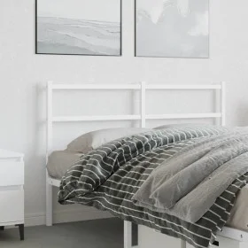 White metal headboard 140 cm by , Headboards and footboards - Ref: Foro24-355447, Price: 30,48 €, Discount: %