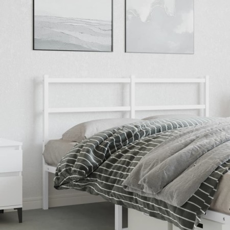 Kopfteil aus weißem Metall, 140 cm von , Kopf- und Fußteile - Ref: Foro24-355447, Preis: 30,95 €, Rabatt: %