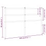 Kopfteil aus weißem Metall, 140 cm von , Kopf- und Fußteile - Ref: Foro24-355447, Preis: 30,95 €, Rabatt: %