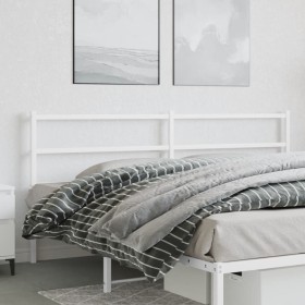 Cabecero de metal blanco 193 cm de , Cabeceros y pies de cama - Ref: Foro24-355451, Precio: 29,66 €, Descuento: %