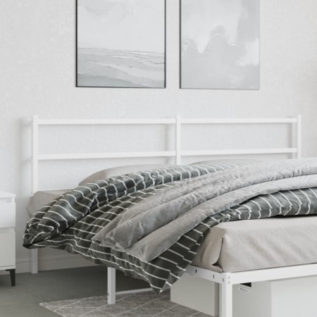Kopfteil aus weißem Metall, 193 cm von , Kopf- und Fußteile - Ref: Foro24-355451, Preis: 29,66 €, Rabatt: %