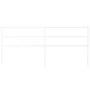 Cabecero de metal blanco 193 cm de , Cabeceros y pies de cama - Ref: Foro24-355451, Precio: 29,26 €, Descuento: %