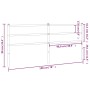 Kopfteil aus weißem Metall, 193 cm von , Kopf- und Fußteile - Ref: Foro24-355451, Preis: 29,66 €, Rabatt: %
