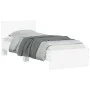Bed frame with headboard and white LED lights 90x200 cm by , Beds and slatted bases - Ref: Foro24-838806, Price: 117,08 €, Di...