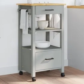 Carrito de cocina MONZA madera maciza de pino 48x40x90 cm de , Carros de cocina y comedor - Ref: Foro24-376086, Precio: 100,7...