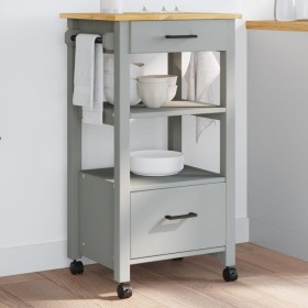 MONZA solid pine wood kitchen cart 48x40x90 cm by , Kitchen and dining carts - Ref: Foro24-376086, Price: 102,38 €, Discount: %
