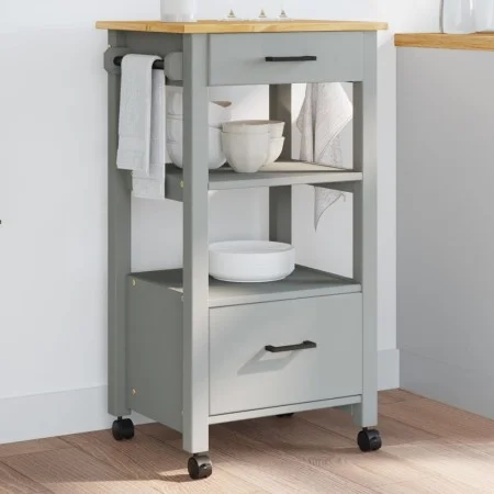 Carrito de cocina MONZA madera maciza de pino 48x40x90 cm de , Carros de cocina y comedor - Ref: Foro24-376086, Precio: 100,7...