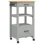 Carrito de cocina MONZA madera maciza de pino 48x40x90 cm de , Carros de cocina y comedor - Ref: Foro24-376086, Precio: 100,7...