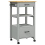 MONZA Küchenwagen Massives Kiefernholz 48x40x90 cm von , Küchen- und Speisewagen - Ref: Foro24-376086, Preis: 102,38 €, Rabat...