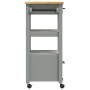 MONZA Küchenwagen Massives Kiefernholz 48x40x90 cm von , Küchen- und Speisewagen - Ref: Foro24-376086, Preis: 102,38 €, Rabat...